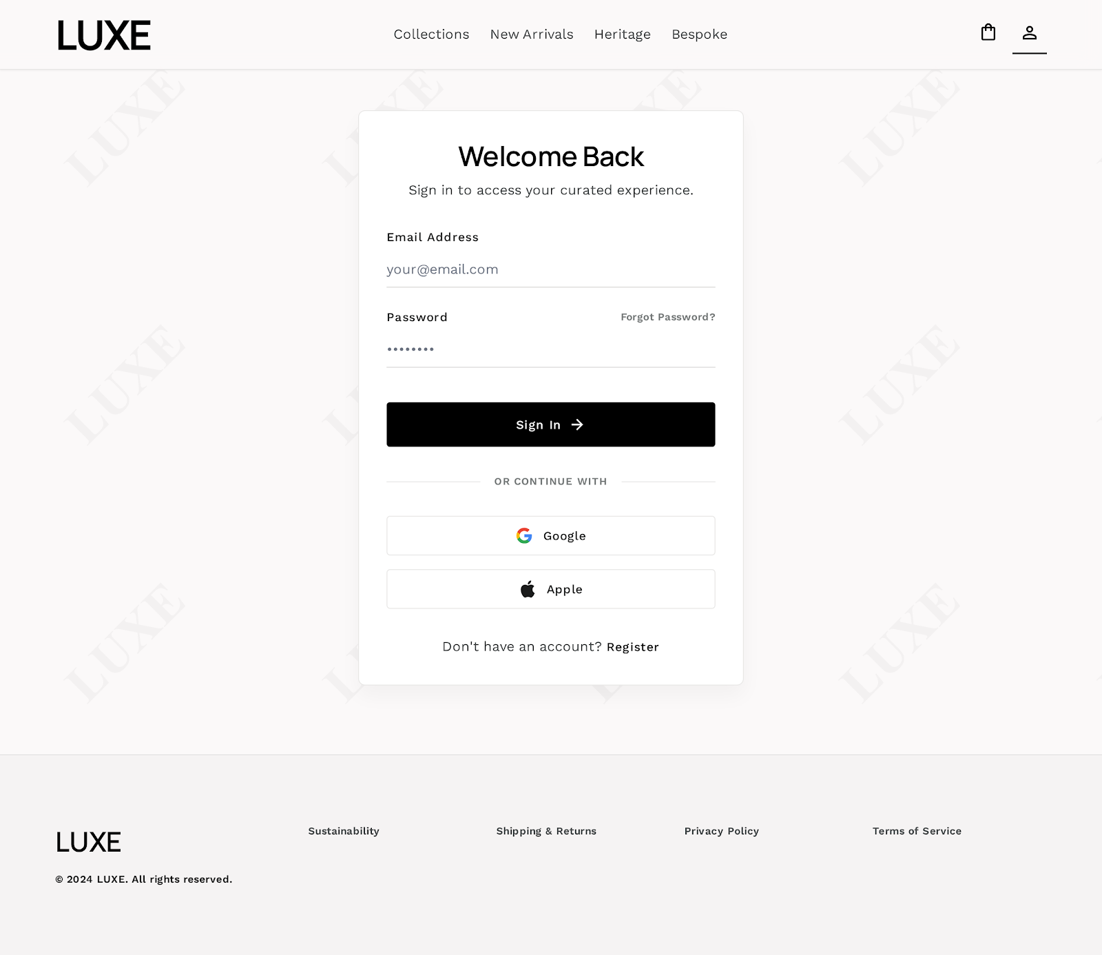 Login Reference Design